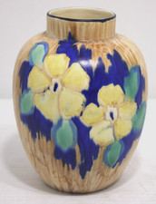 Vintage H & K Tunstall Floral Decorated Vase