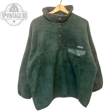 Vintage Patagonia Synchilla Snap T Green Pullover Festival Fleece USA