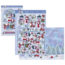 Hunkydory Snowy Wishes Christmas Deco Large Decoupage Card Kit