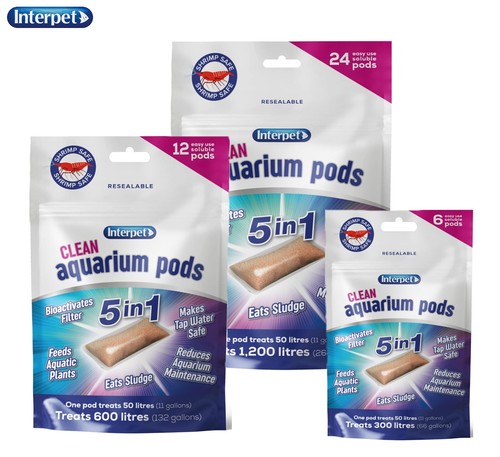 Interpet clean aquarium pods - aquarium,