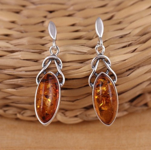 Cognac baltic amber 925 - cognac,