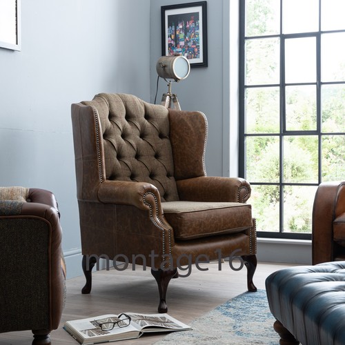 Lorton leather fabric wing - &,