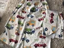 Fabulous Pair Of Kids Vehicle themed curtains With blackout lining Traffic Jam