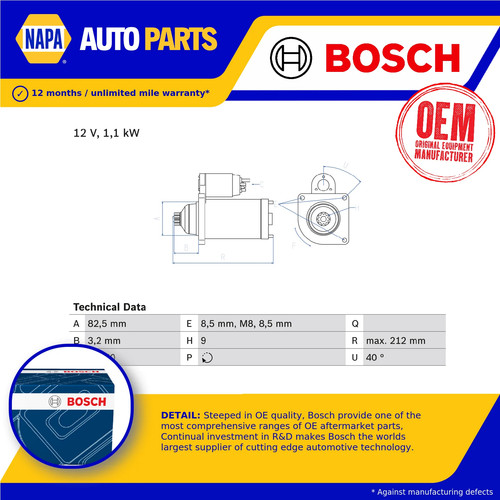 Starter motor fits - starter, mk1