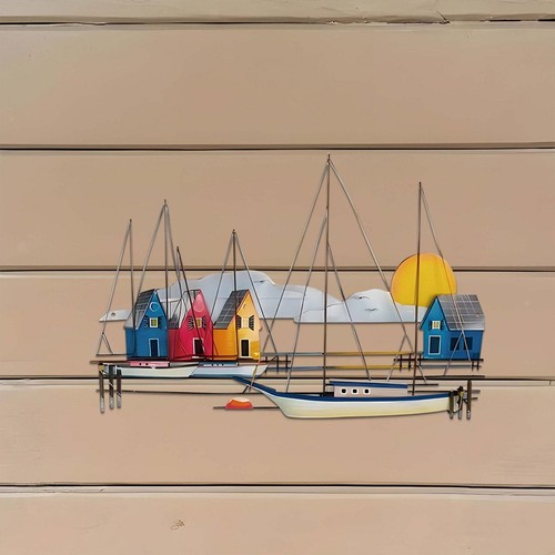 Metal sailboat wall decor - sailboat,