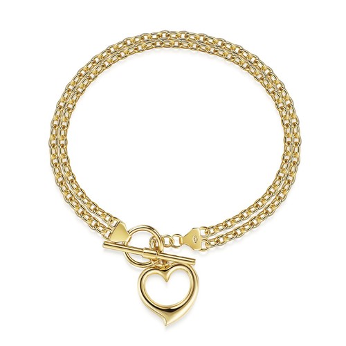 Heart bar strand belcher - heart, t-bar