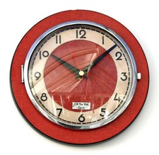 NEW 20cm Retro Red Wall Clock