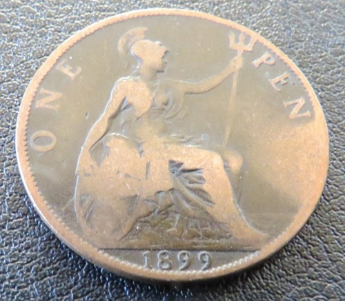 Queen victoria 1899 penny - queen,