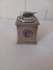 Vintage Ronson Silver Block Cigarette Table Lighter Trophy Ladies Golf Union