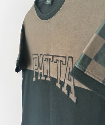 Patta men black brown logo - black,