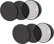 getalong 2Pcs True HEPA Air Filter with Carbon Pre Filter Replacement Compatible