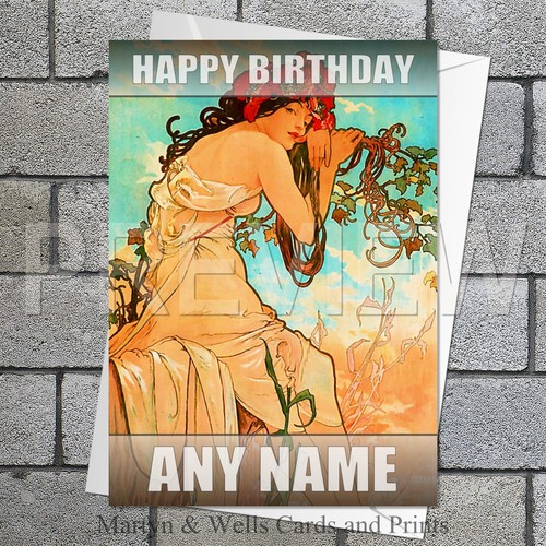 Alphonse mucha birthday - mucha,