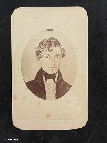 Cdv drawing georgian attire - cdv,