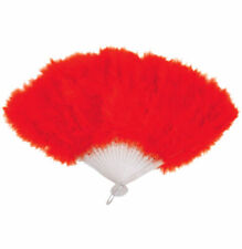 NEW FEATHER FAN BOA 150CM RED WHITE BLACK BURLESQUE FANCY DRESS HEN NIGHT PARTY