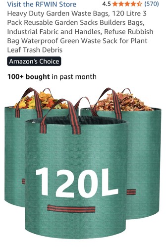 Garden waste bags 120l - 3,