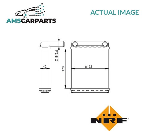 Heater radiator exchanger - radiator, lhd