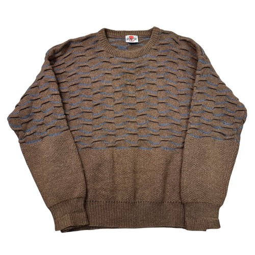 Vintage patterned knit jumper - vintage,