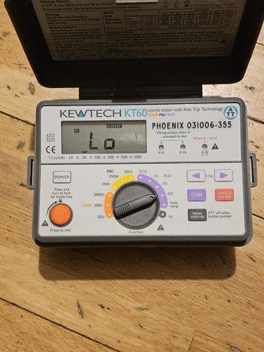Kewtech kt56 rcd tester - rcd,
