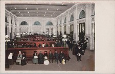 Interior Grand Central Station New York NY 1900s Detroit Photographic Postcard