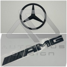W205 Gloss Black Rear Badge