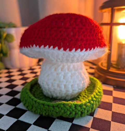 Crochet mushroom toadstool - mushroom,