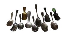 Job Lot 11 Vintage Assorted Tea Caddy Spoons