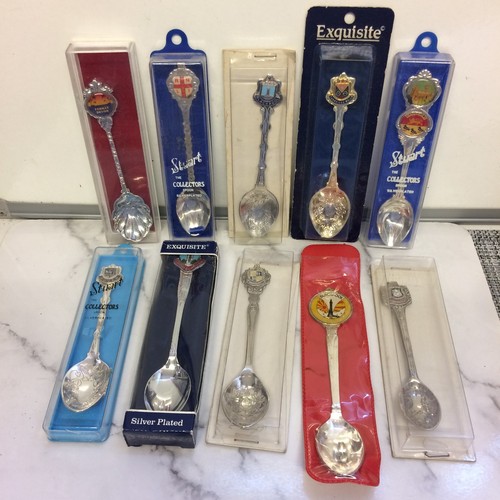 Vintage souvenir spoons joblot - souvenir,