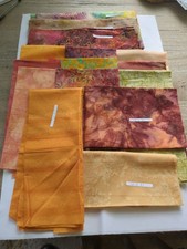 15 Pieces of Batik Fabric