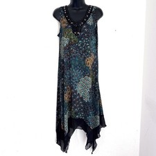 Blue Peacock Paisley Beaded