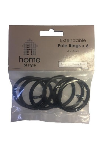 Metal curtain rings 38mm - metal, for