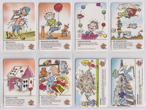Trade cards guinness book - cards,
