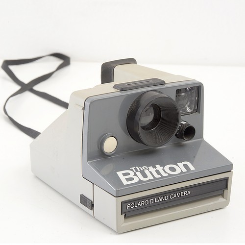 Vintage polaroid button - polaroid,
