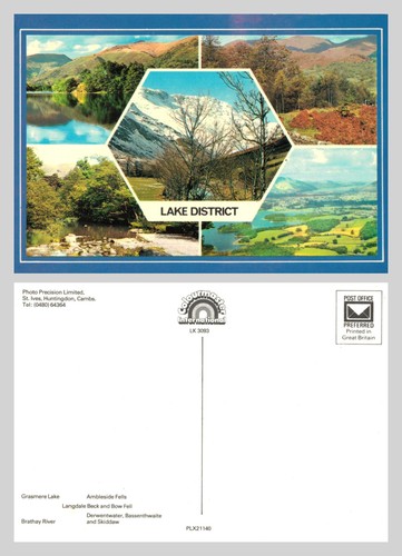 Vintage postcard lake - postcard,