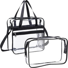 Clear Tote Bag, Large Clear