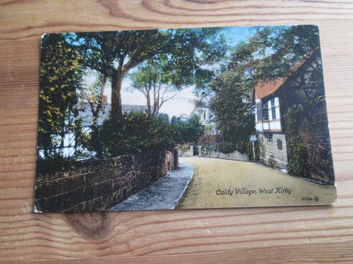 Postcard caldy village - caldy,