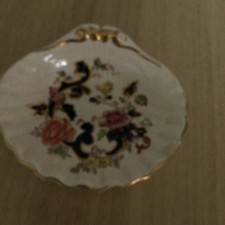 Masons Ironstone Blue Mandalay 9.5 x 8" Shell Dish Hand Painted