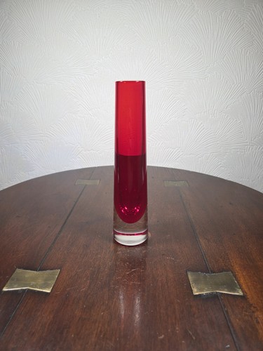 Vintage whitefriars glass ruby - glass,