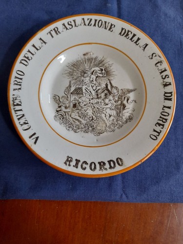 Antico piatto maiolica loreto - antico,