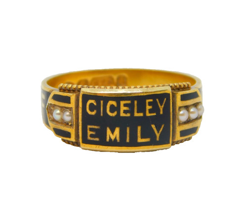 Victorian 15ct gold black - victorian,