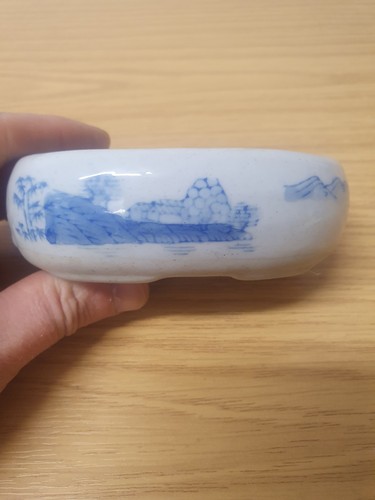 Chinoiserie bonsai pot - chinoiserie, blue