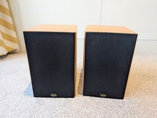 Gale Gold Monitor Bookshelf Speakers 15-100W Hi-Fi Stereo Bi-Wire Beech Wood