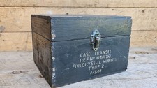 Vintage WW2 Air Ministry Crystal Monitor Case Original 1940s British Military