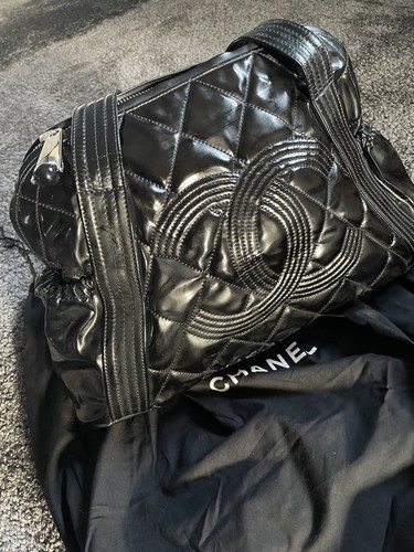 Chanel handbag black large - handbag,