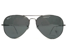 Ray-Ban Sunglasses RB3689 AVIATOR METAL II 004/48 Gunmetal Black Polarized 62 mm