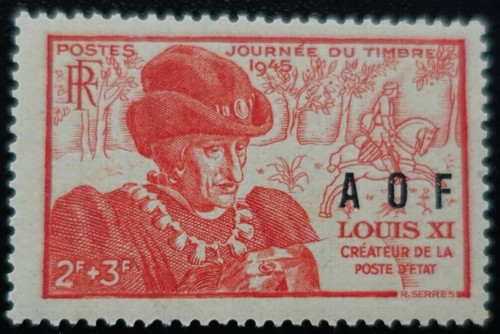 Stamp the french west - the,