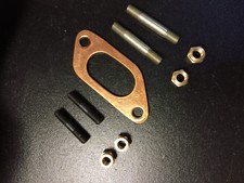 Exhaust gasket copper / exhaust & inlet studs / brass nuts 7mm for Lambretta 150