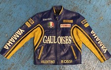 Yamaha Race Motorcycle Leather Jacket Valentino Rossi Size MEDIUM