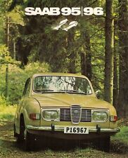 Saab 96 & 95 V4 1971-72 UK Market 8pp Sales Brochure 