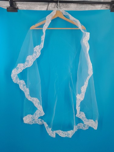 White lace edged - lace, veil