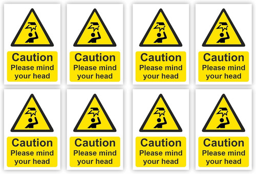 Pack mind your head sign - pack,